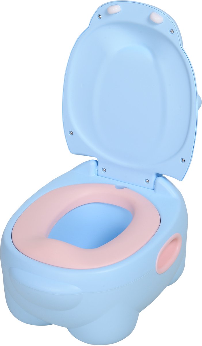 1 stuk - draagbare baby potten - kindertraining toiletstoel - kindertraining stoel - met zacht kussen 6 maanden - 2 jaar - blauw
