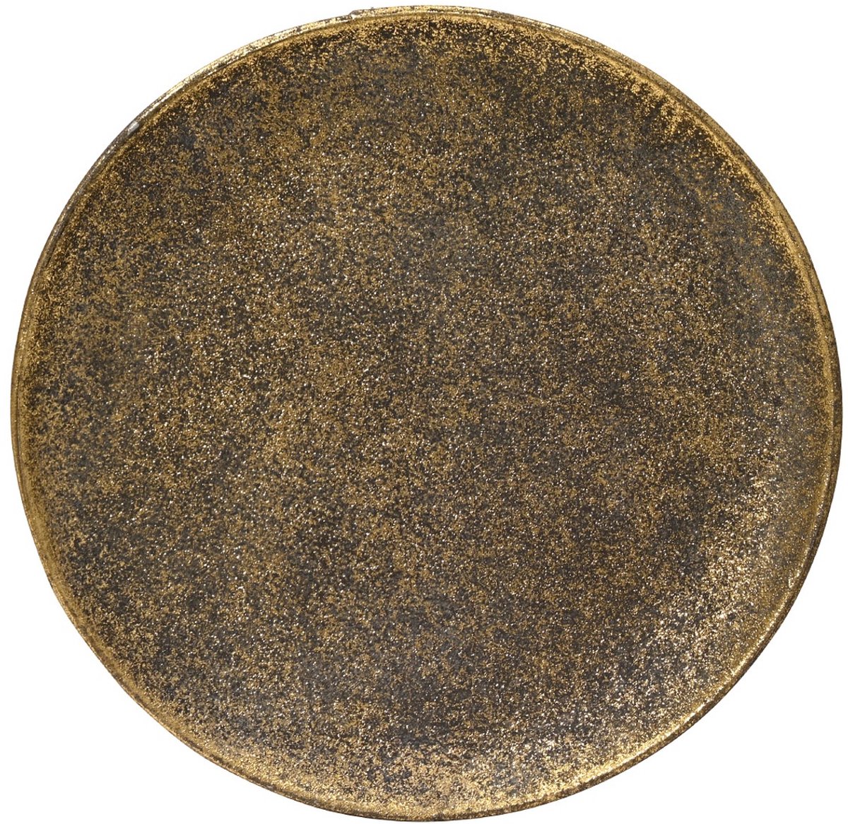 Kaemingk decoratiebord brons antiek glitter 28,5 cm ijzer