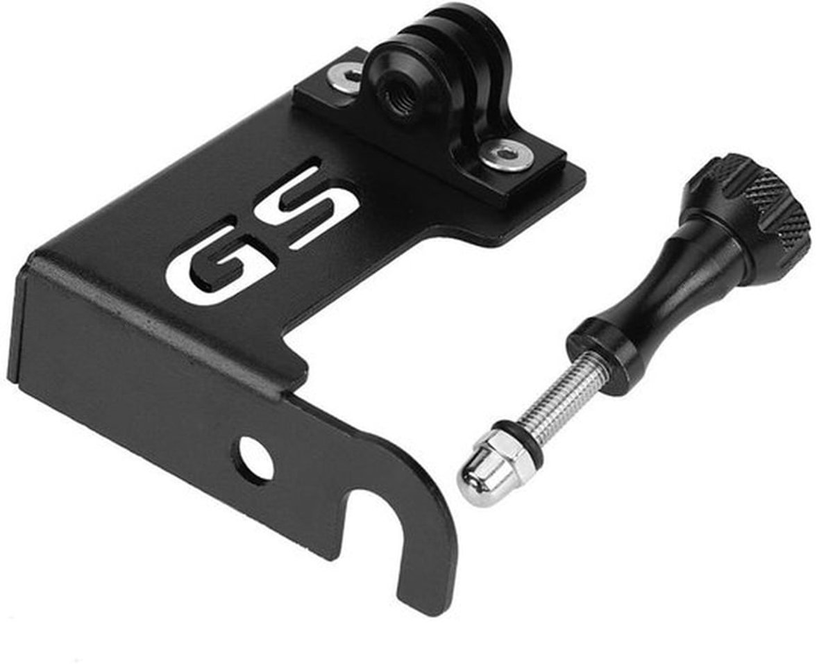 Camera klembeugel voor monitor, motorfiets/fiets camera houder stuurmontagebeugel - houder - stabiele bevestiging - zwart - montage - motorfiets accessoires - geschikt voor diverse modellen - zwart (zwart)