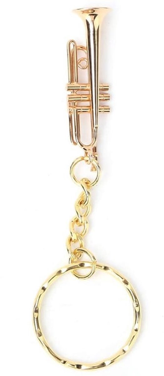 - Sleutelhanger Trompet - Muziekcadeau voor Muziekliefhebbers - Fashionabel - Perfect voor Muziekfans - Origineel Geschenk - Compact