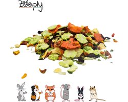 Zooply Hollandse Pot - Kruiden & Snacks - 100% natuurlijk - Voor konijnen & cavia's - 300 gram