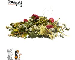 Zooply Frambozenstruik - Kruiden & Snacks - 100% natuurlijk - Voor konijnen & cavia's - 400 gram