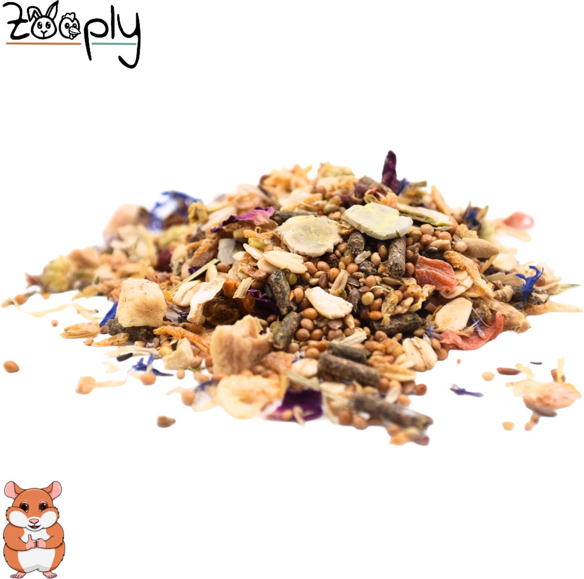 Zooply Dwerghamstervoer - Knaagdierenvoer - Compleet voer - Voor dwerghamsters - 600 gram