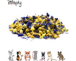 Zooply Blauwe korenbloem - Kruiden & Snacks - 100% natuurlijk - Voor konijnen & cavia's - 350 gram