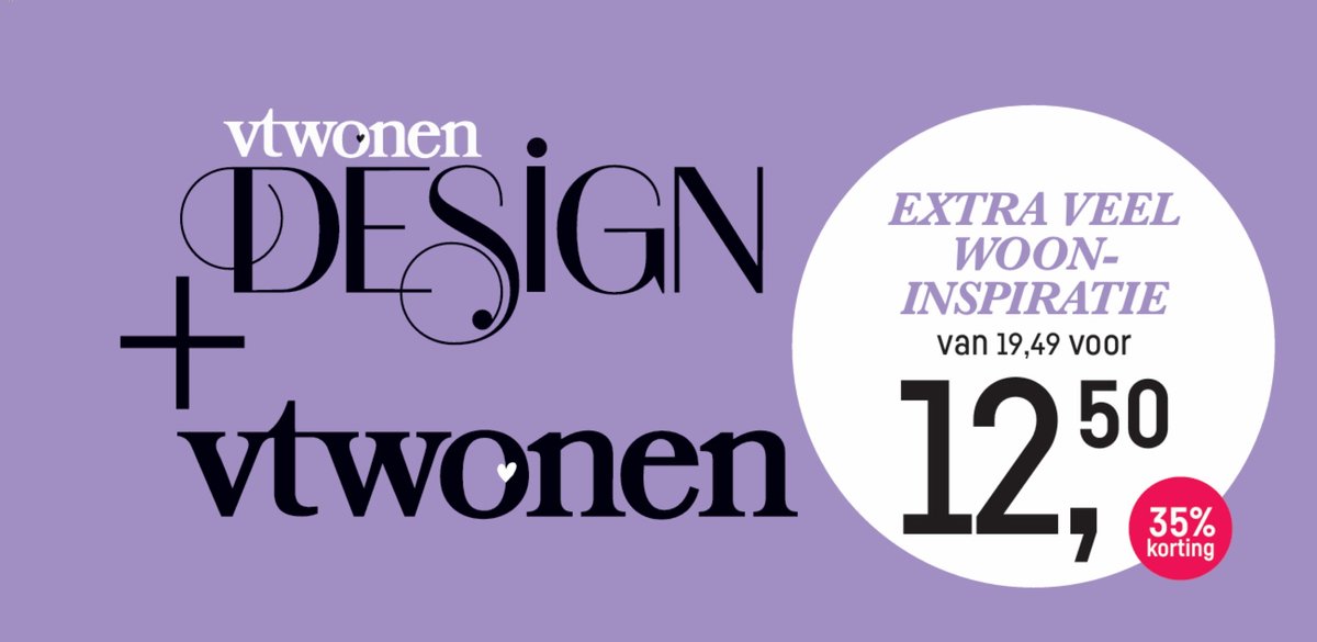 Pakket vtwonen Design + vtwonen 2026-08 - Magazine voordeelpakket