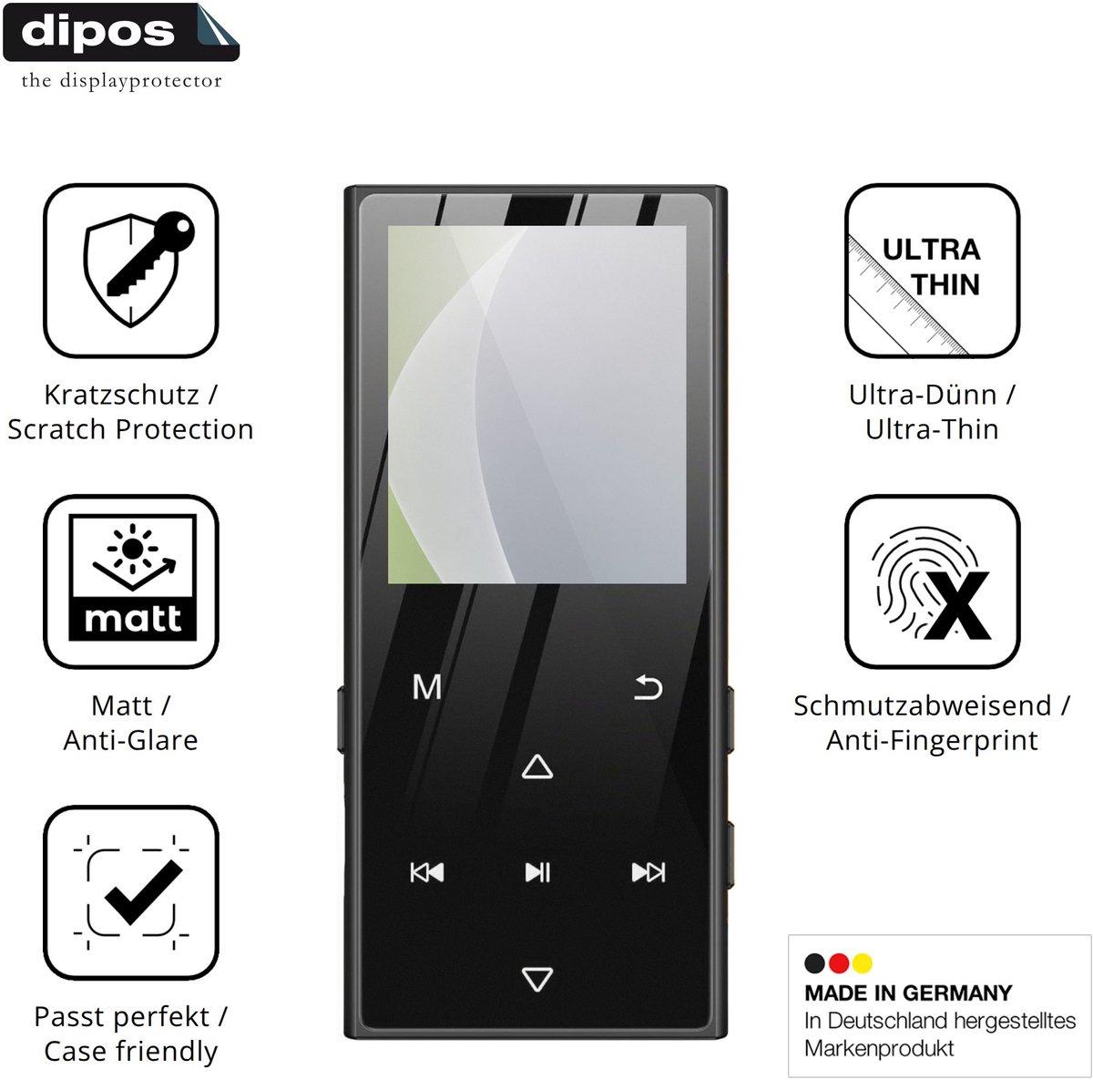 dipos – 4x Matte Beschermfolie geschikt voor SWOFY D50 | Krasbestendige & antireflecterende Screenprotector Ultra-Thin