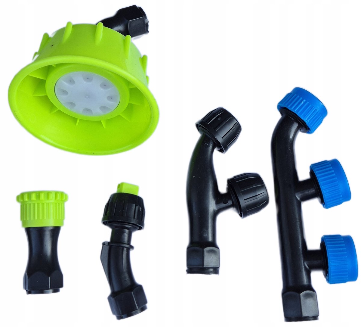 Set van 5 sproeikoppen voor rugspuiten - 12mm schroefdraad