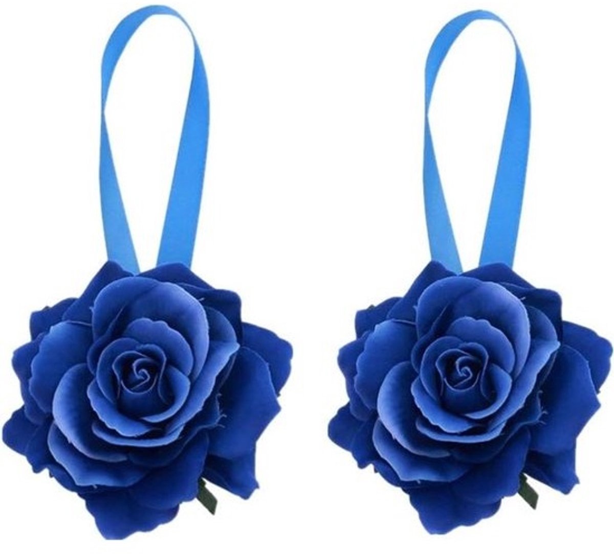 Gordijn Gespen - Gordijn Tiebacks - Gordijnen Ophangen - Magnetische Sluiting - 40 cm - Blauw