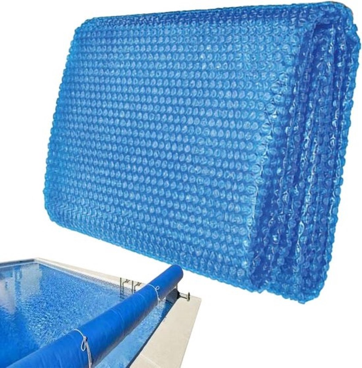 Zwembadafdekking Bubbeldek - Thermisch Zeil - Warmte Behoud - UV-Bestendig - 260 x 170 cm - Blauw