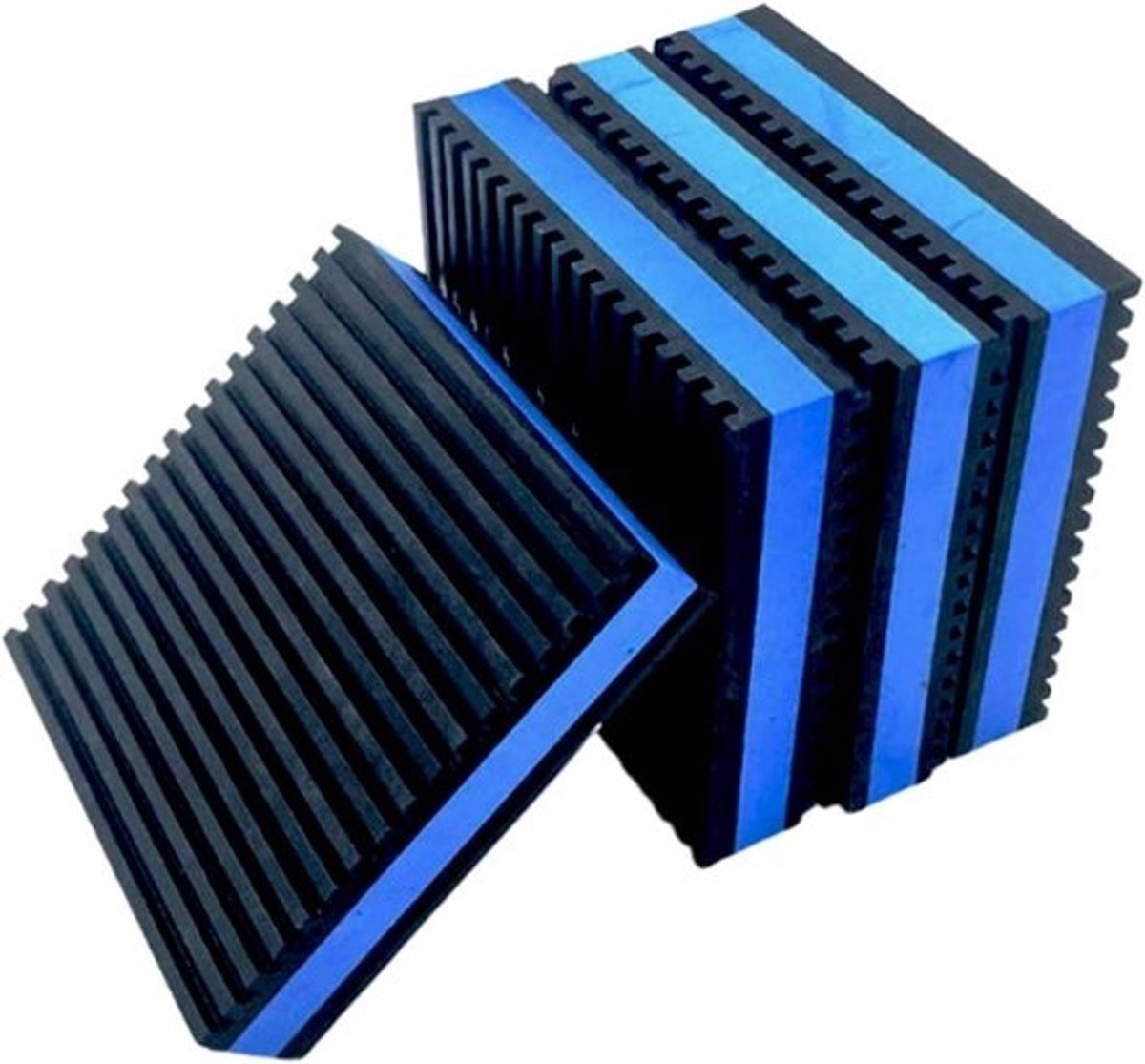Trillingsdempers Wasmachine - Antitrillingsmatten Stabilisator - Apparaten Stabiliseren - Veerkrachtig Rubber EVA - 11 x 11 x 9 cm - Zwart