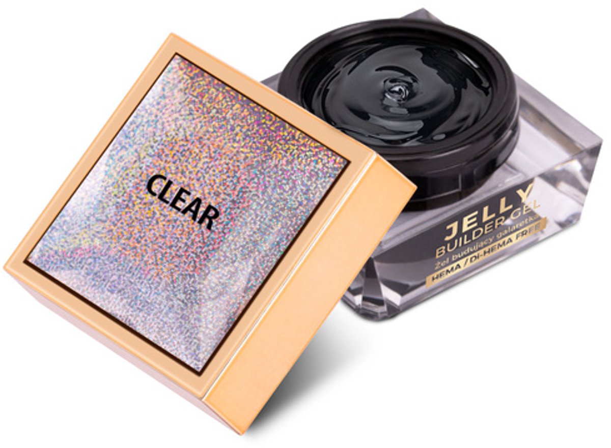 Jelly Builder Gel Molly Nails Clear HEMA/Di-HEMA/TPO Free 15g - Buildergel - Biab - Nagels - Gel - Manicure - Caramdia