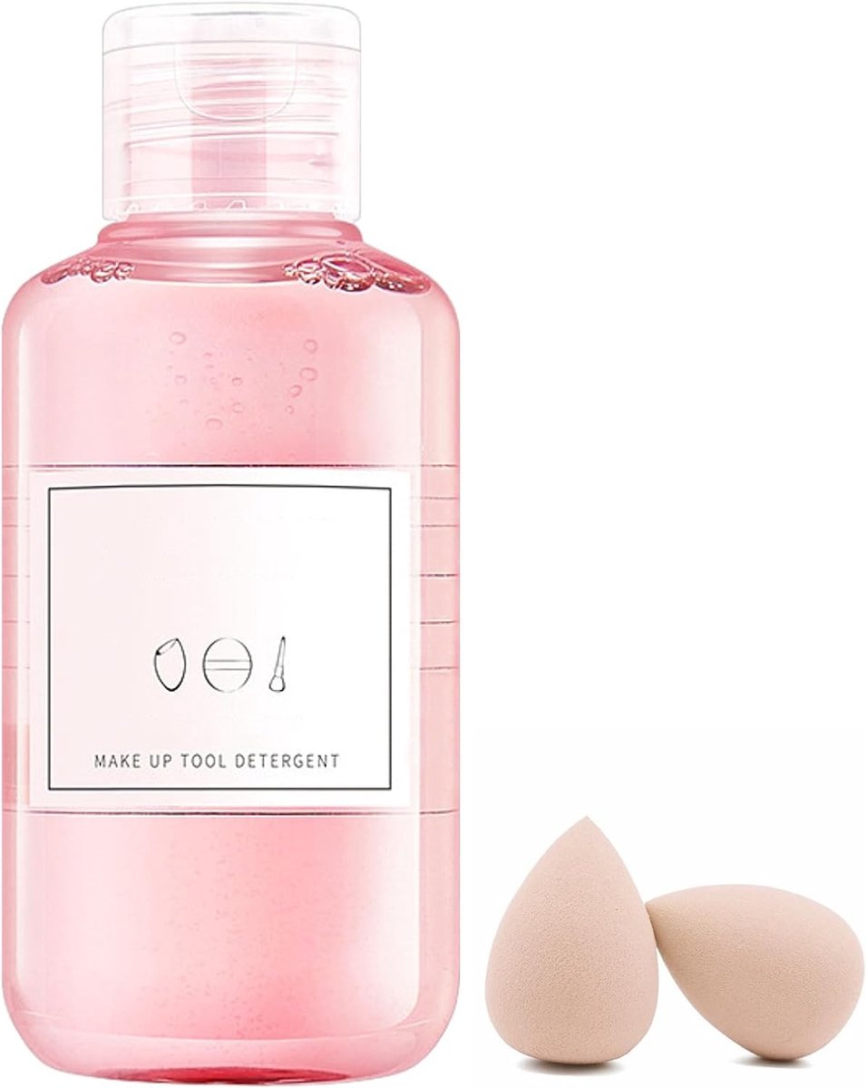Make-up Borstelreiniger, 150 ml, Zachte en Veilige Vloeistof voor Effectieve Verwijdering van Vuil en Onzuiverheden, Ideaal voor Make-up Penselen en Poeder Sponzen