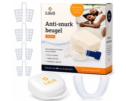 Lifell Anti Snurk beugel – Snurkbeugel met 4 Neusspreiders – Verstelbaar – Voor Mannen & Vrouwen