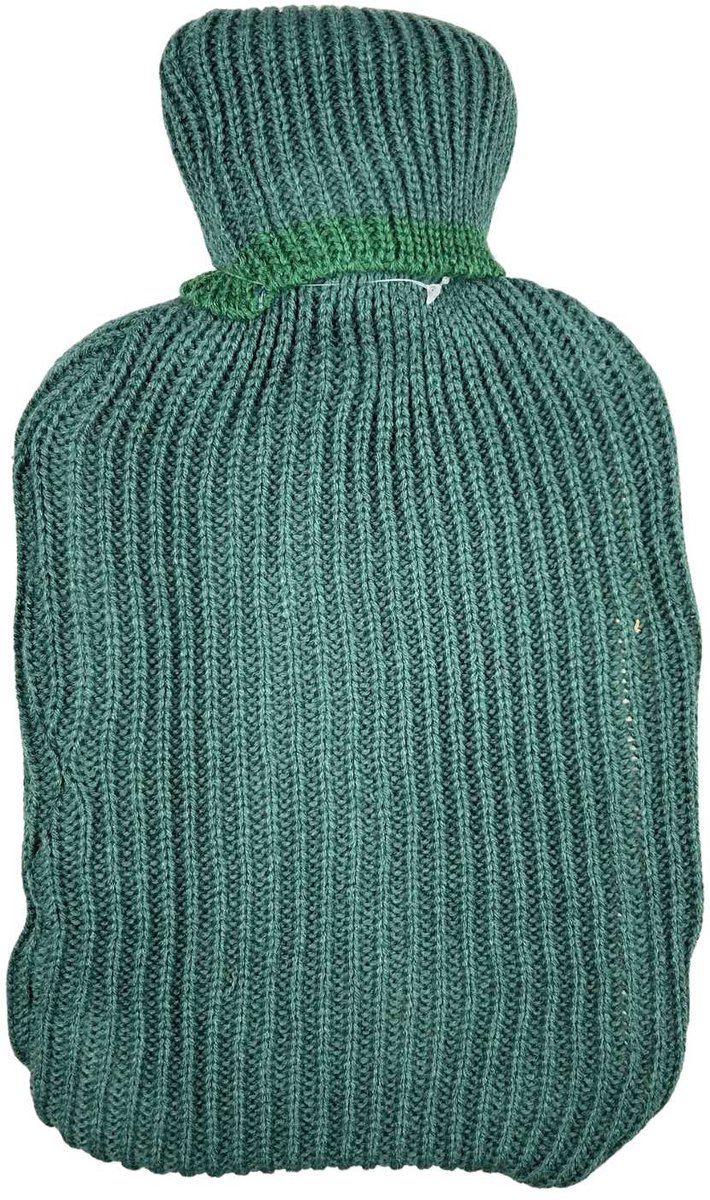 Blokker Warmtekruik Met Gebreide Hoes 2 Liter Groen