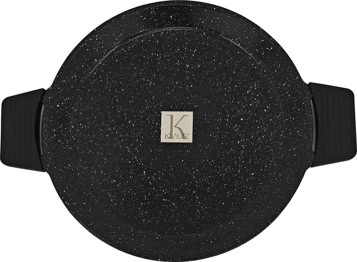 KLAUS Grillplaat Ronde - ø32cm – PFAS-vrije keramische coating – Aluminium grill
