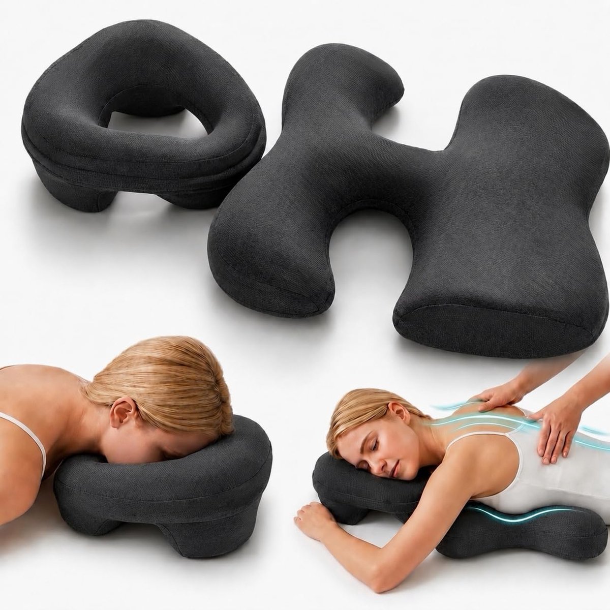 Kussenset Met Gezicht Naar Beneden En Borstkussen - Borstkussen Voor Massagetafel - Gevoelig Kussen Met Gezichtsgat