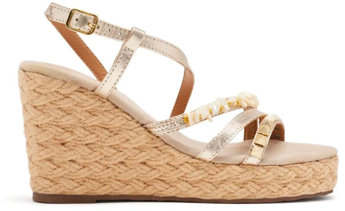 Gioseppo Zola Wedgesandalen Beige EU 39 Vrouw
