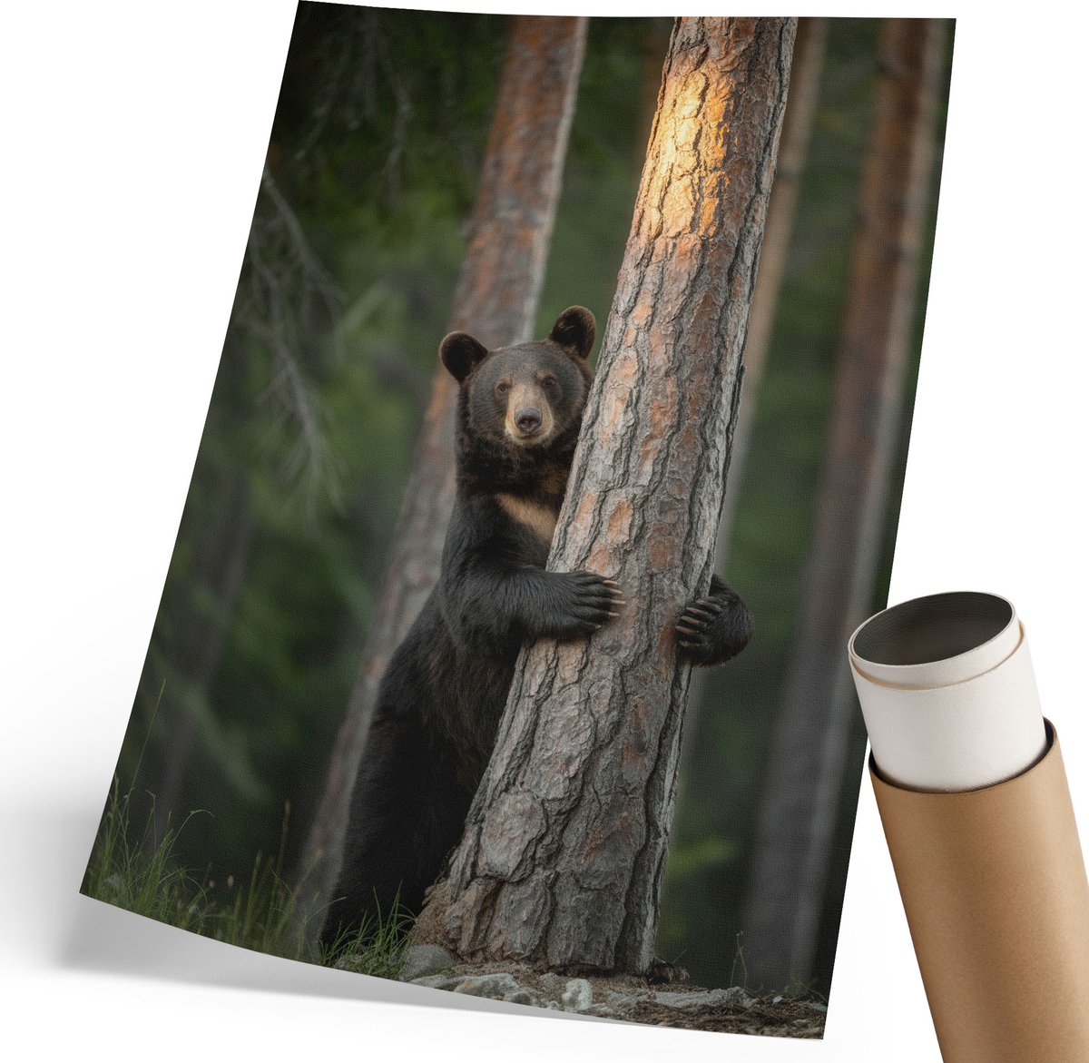 Coloray Polycanvas Poster - Natuurlijke Schoonheid, Fotografie - 210 x 297 mm - Groen Wandposter - Rechthoek - Wandkunst - Woonkamer, Slaapkamer, Kantoor - Klassiek