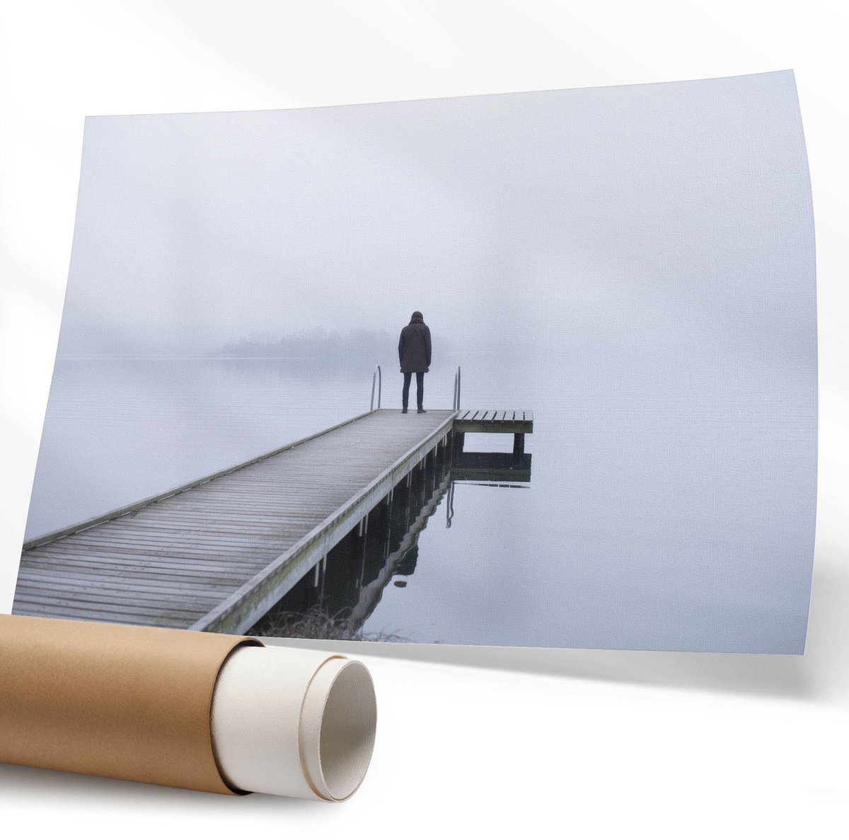 Coloray Polycanvas Wandposter - Paard Met Rollers, Illustratie - 594 x 840 mm - Roze Motief - Rechthoek - Wandkunstwerk - Slaapkamer - Humoristisch
