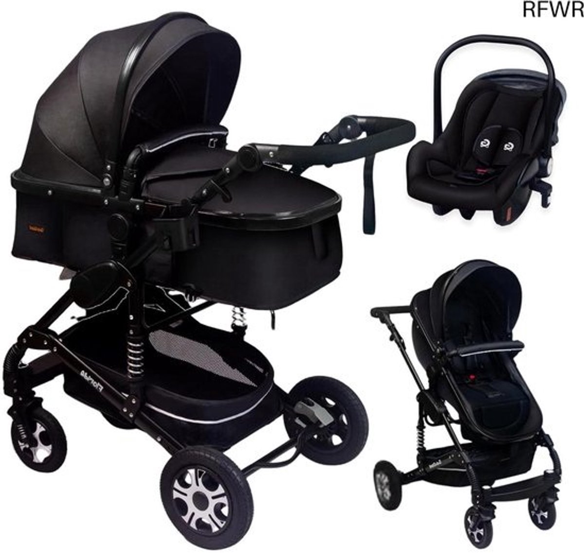 Kinderwagen 3 in 1 – Multifunctionele Wandelwagen – Babywagen - kinderwagen set