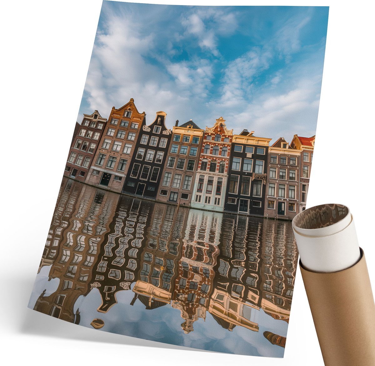 Coloray Polycanvas Wandposter - Veilige Stimulerende Middelen, Poster - 420 x 594 mm - Zwart Patroon - Rechthoek - Interieurdecoratie - Woonkamer, Slaapkamer, Kantoor - Vintage