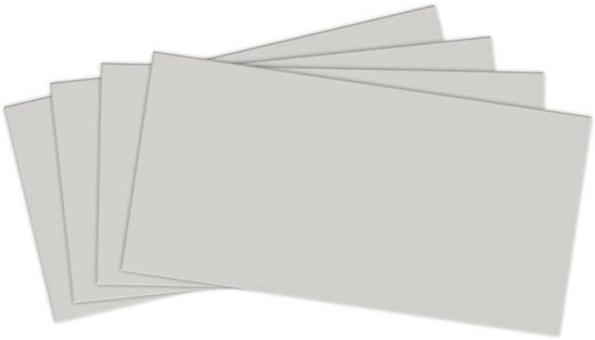 Enveloppen Grijs - Briefpapier Post - Dagelijkse Mailing - Zelfklevend Papier - DIN lang (22x11cm) - Grijs
