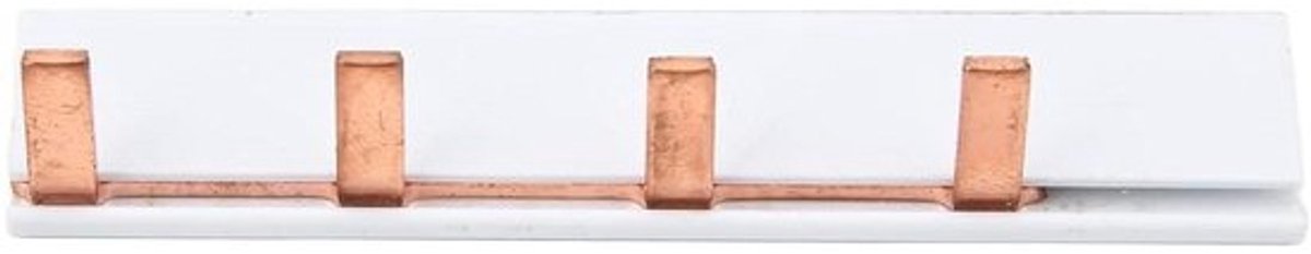 Stroomonderbreker Buss Bar - Kammen Eindblok - Elektrische Verbindingen - Zuiver Koper PVC - 4 Weg - Zwart