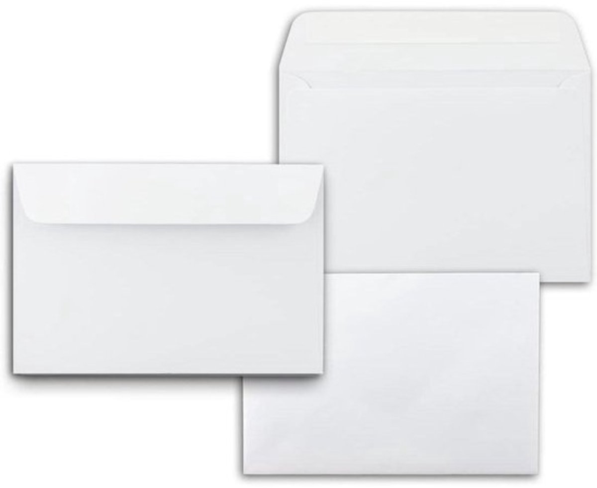 Enveloppen Wit - Papieren Post Briefpost - Kaarten Versturen - Extra Groot Formaat - 1000 stuks - Wit