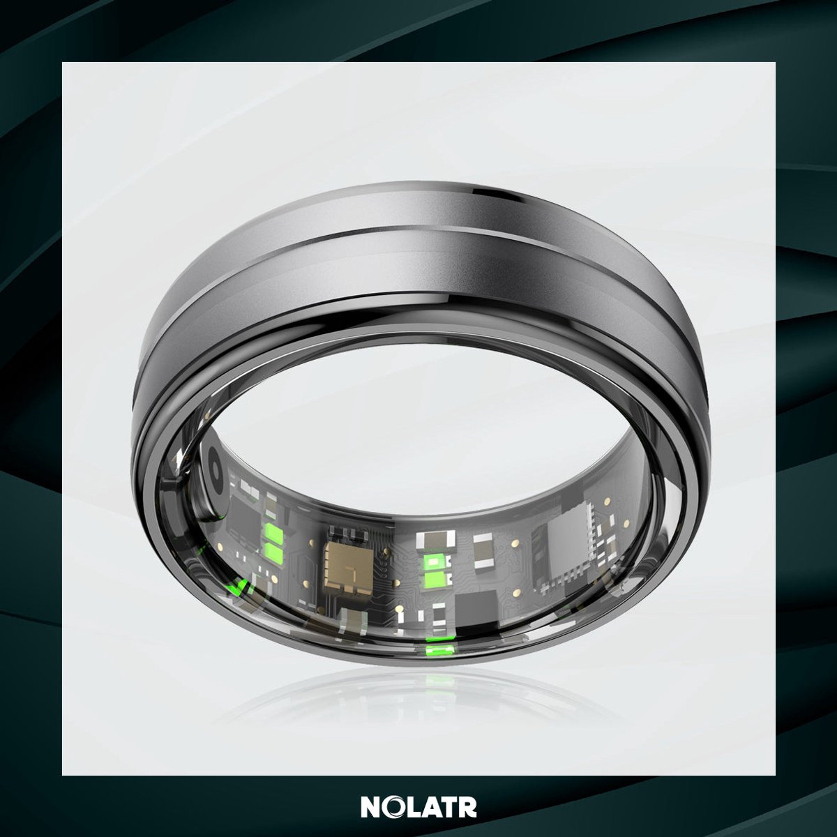 NOLATR CORE PRO - Stappenteller - Slaaptracker - Zwart - Maat 8