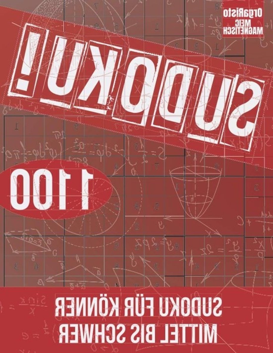 Sudoku Boek - Puzzelboek Denksport - Hersenen Trainen - 1000+ Puzzels - 21.59 x 27.94 cm - Niet gespecificeerd