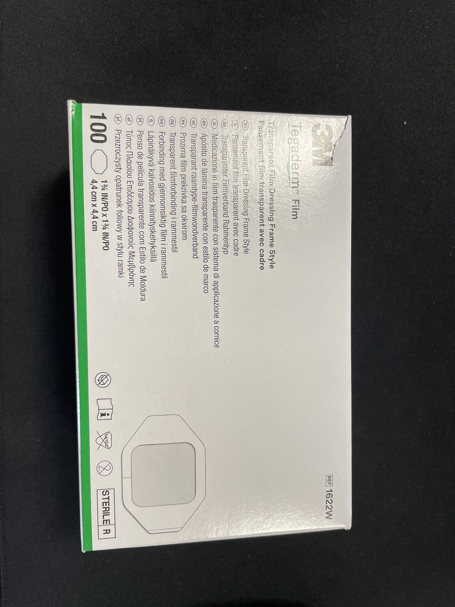 Tegaderm Transparant Film verband 4,4 x 4,4 cm 100 stuks