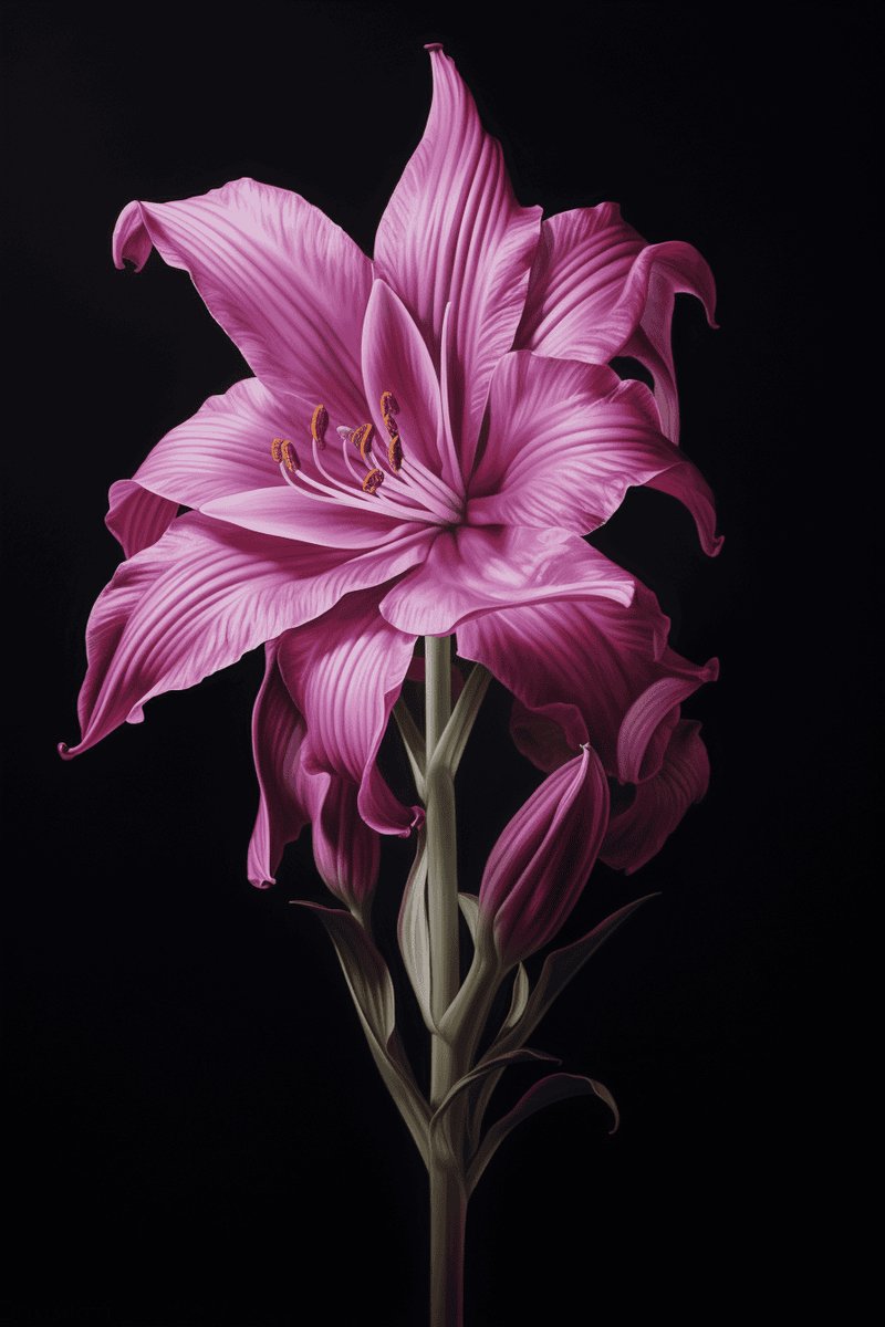 Roze Bloem Poster - Bloemen - Roze - Natuur - Kleuren - posters - formaat 30x40cm - Wanddecoratie - XS1967RTB