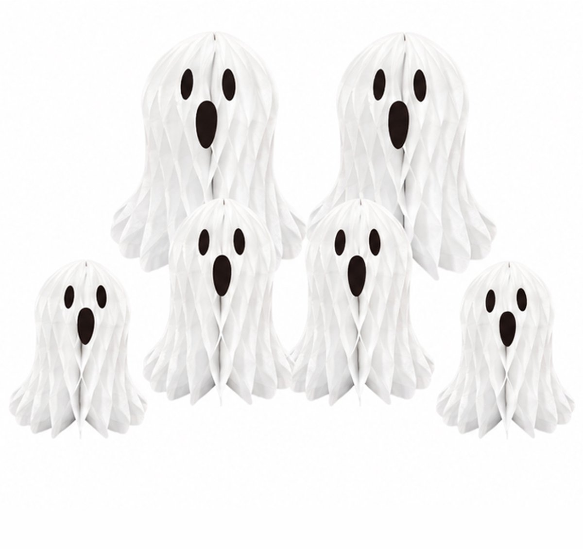 Hangende Halloween Decoraties Set - Wervel Slingers - Spookdecoraties - Spookornamenten - Verpakking van 6 Stuks - voor Feestdecoraties