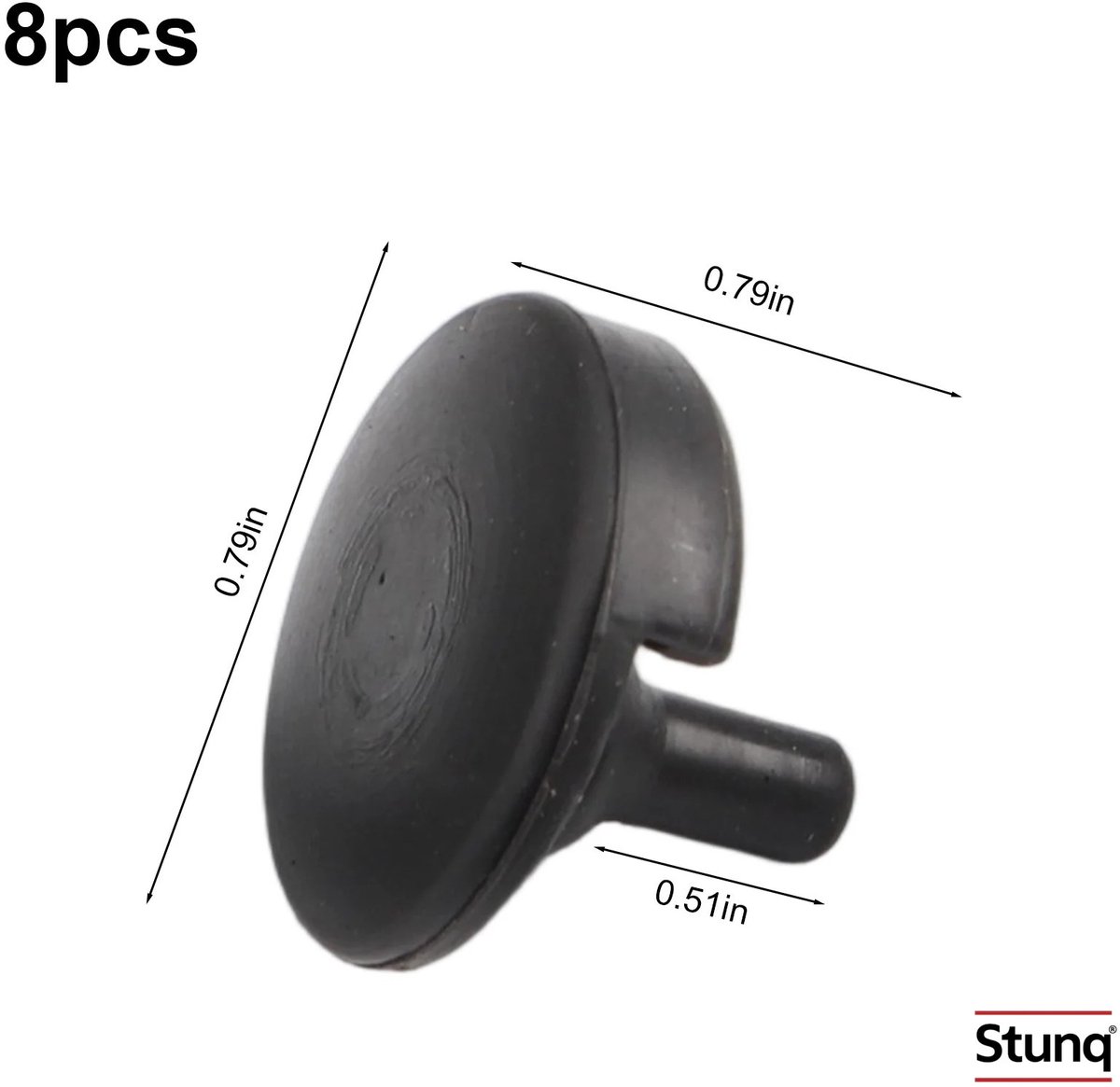 Stunq® 8 Stuks Airfryer Beschermhoes Siliconen Anti-kras Tips voor Grillpan