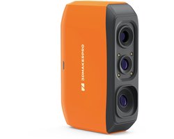 3DMakerpro Fox 3D-scanner, AI-visuele tracking, 0,07 mm nauwkeurigheid, 0,10 mm resolutie, NIR-lichtbron, markerloos scannen, 10 fps framesnelheid, compatibel met Windows/macOS/Android/iOS