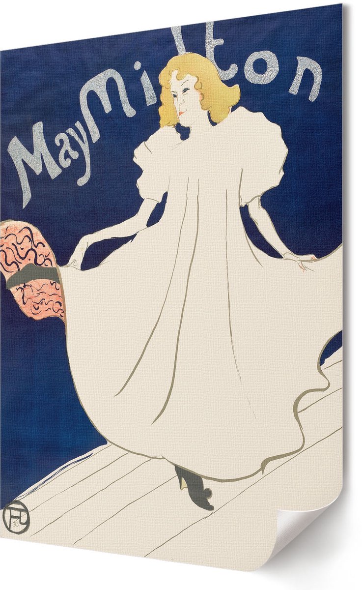 Coloray Polycanvas Wandposter - May Milton, Schilderen - 420 x 594 - Wit Poster - Rechthoek - Wandkunstwerk - Woonkamer, Slaapkamer, Kantoor - Klassiek