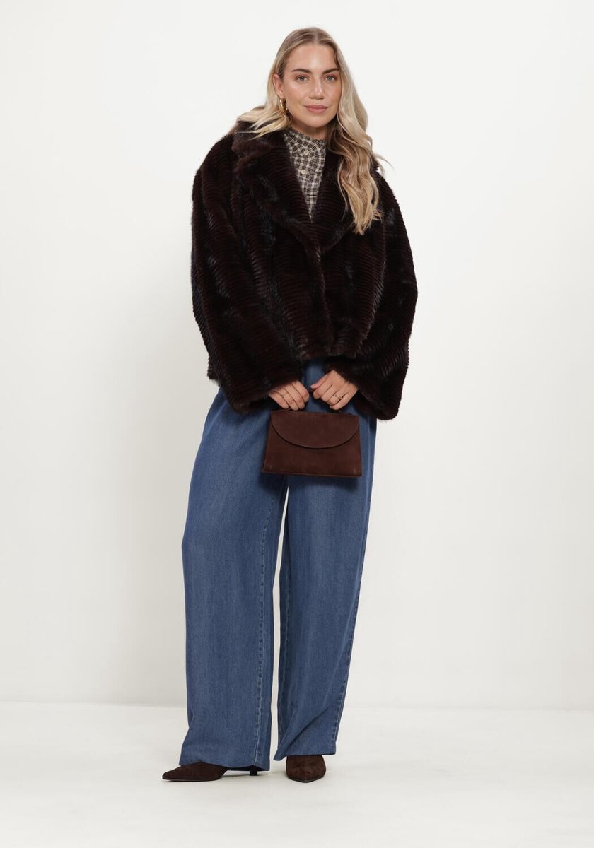 Freebird Oriana Jassen Dames - Winterjas - Bruin - Maat L
