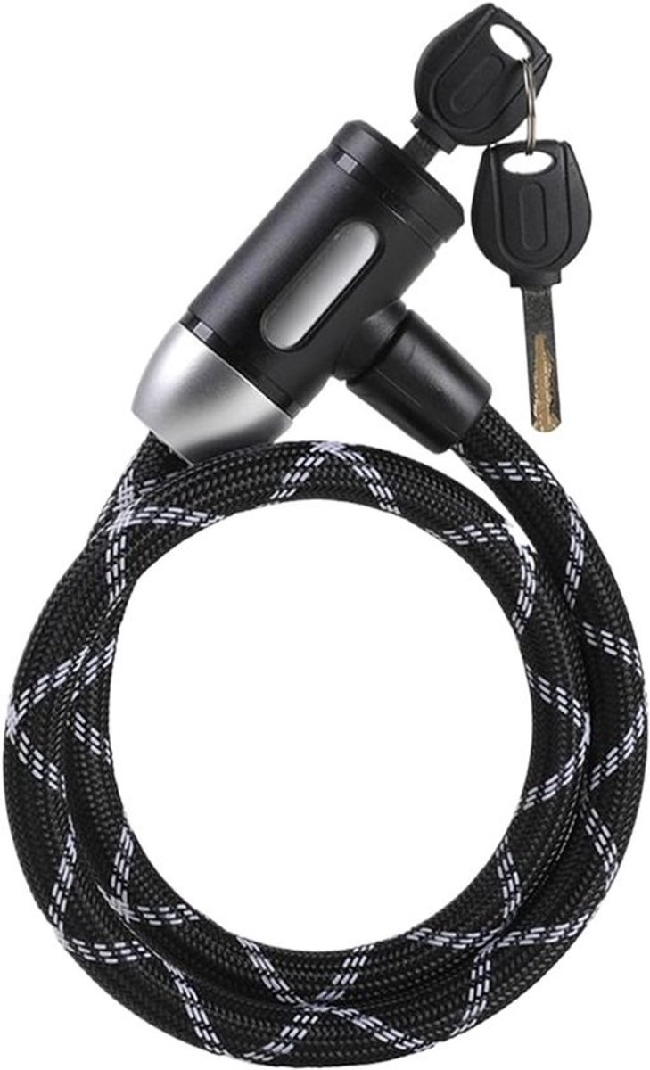 Fietsslot Kabelslot - Draagbaar Slot - Fiets Beveiligen - Waterdichte Robuuste Kabel - 82 cm Lengte - Zwart
