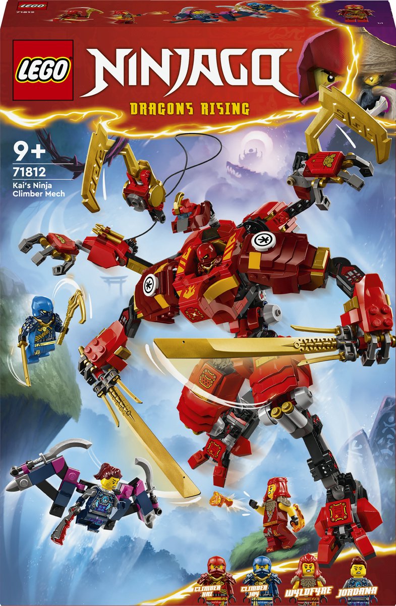 Bol.com LEGO 71812 NINJAGO Kai's ninjaklimmecha Actiefiguur Speelgoed voor Rollenspellen aanbieding