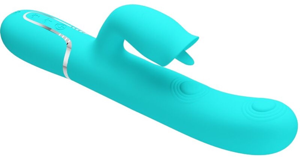 PRETTYLOVE Gigi Vibrator Licking And Thumping Turquoise