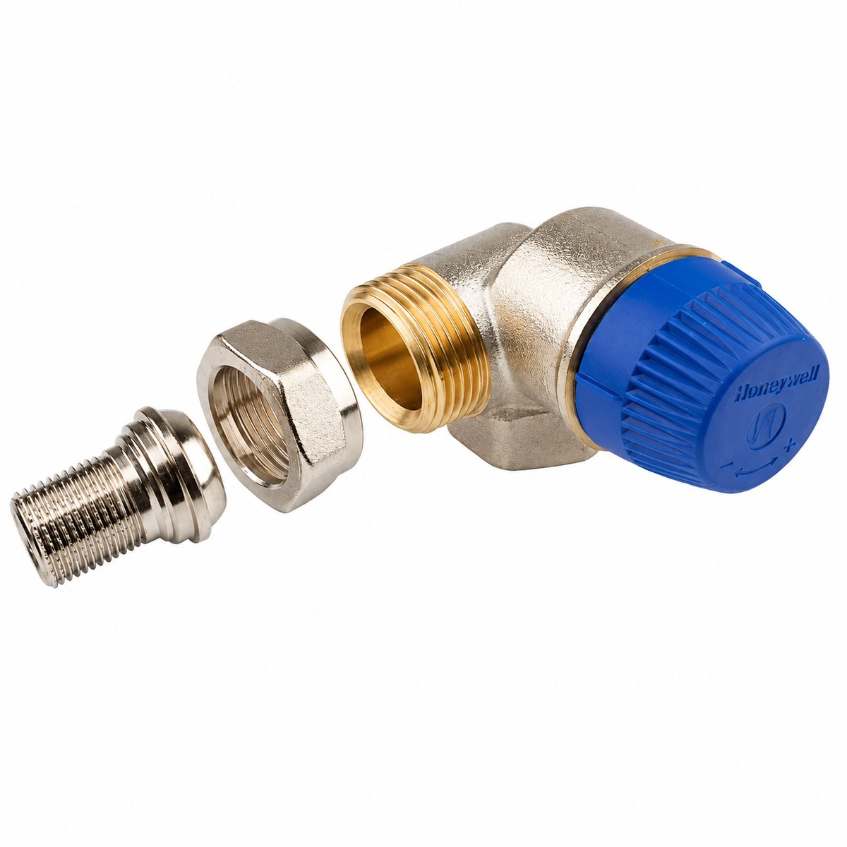 Resideo Thermostaatventiel Kombi-TRV ms vern. Ha-Hoek re DN 10 IG, V2100RPI10-1/2