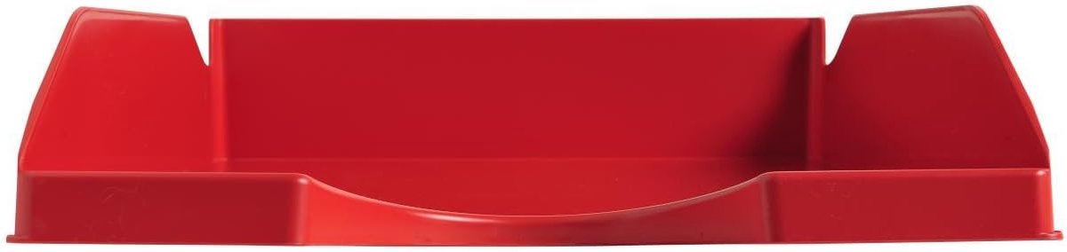 Brievenbak van melamine, rood, stapelbaar, 34,5 x 25,5 x 6,5 cm