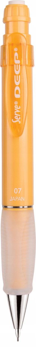Serveer DEEP 0,7 mm gele automatisch potlood met comfortabele grip