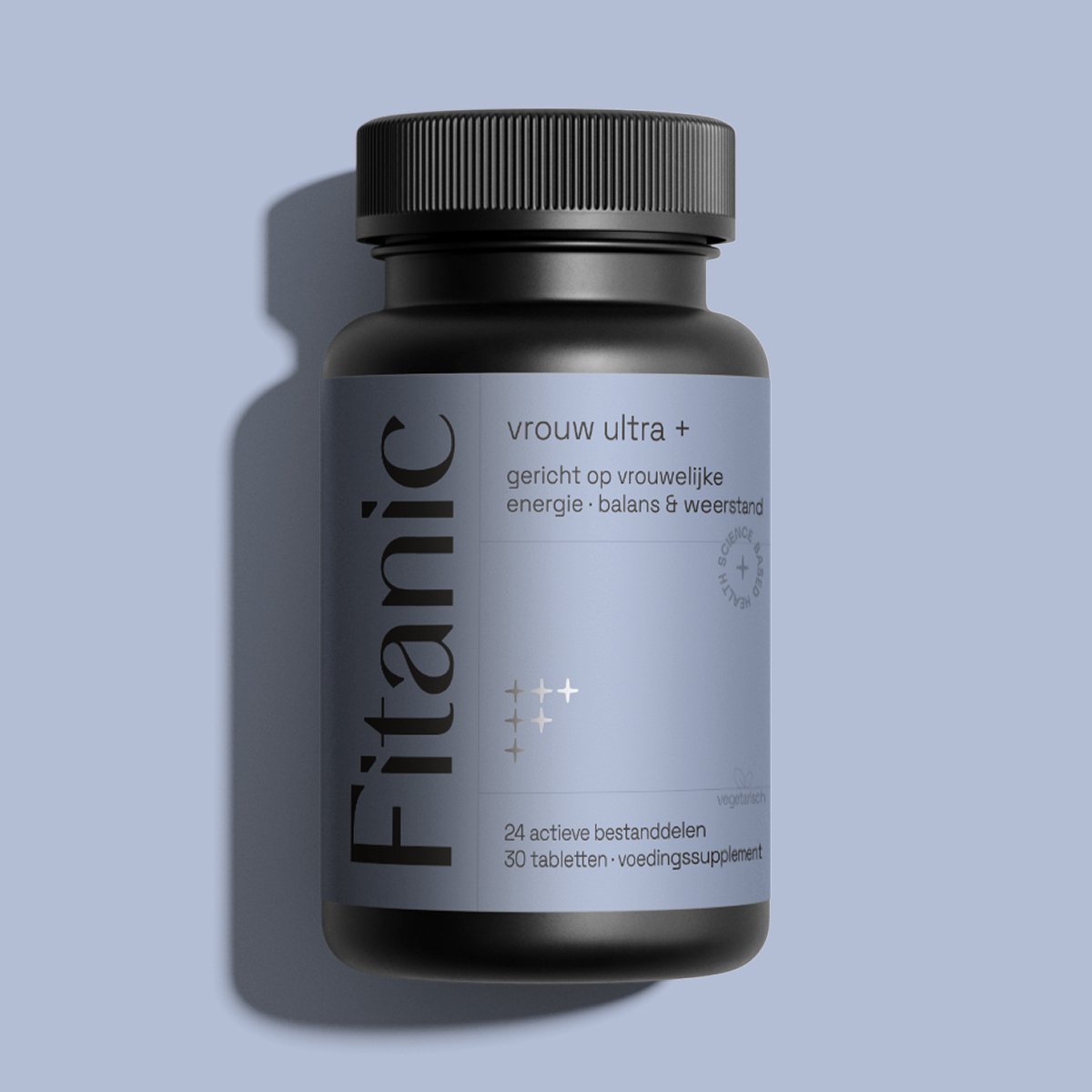 Multivitamine Vrouw Ultra - 24 Vitaminen & Mineralen - Vegetarisch - 30 tabletten - Fitanic