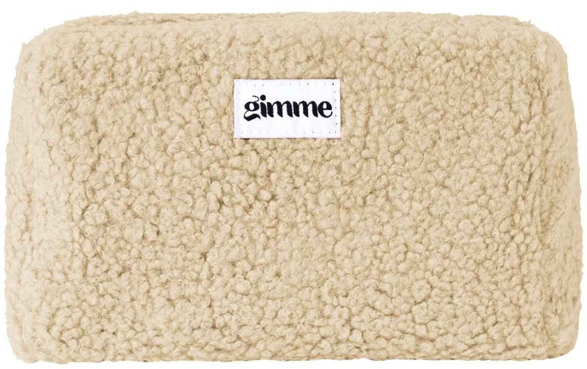 Gimme - Make - up tas teddy - Polyester - - Abrikoos