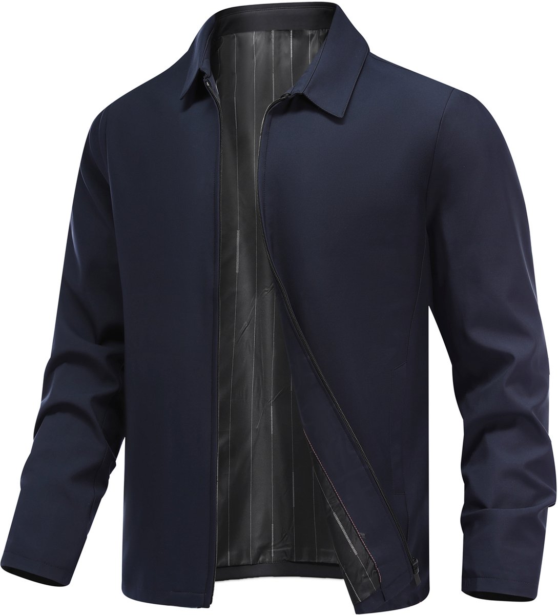 ALLTHEMEN Heren Tussenjas Windwerend Business Jas Regular Fit - L