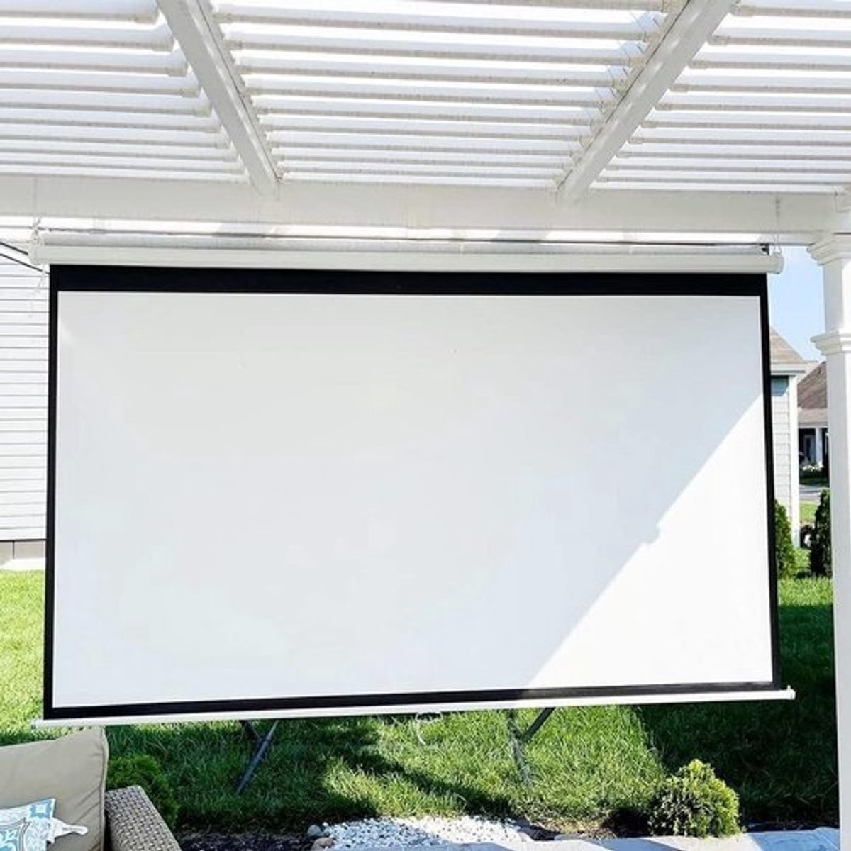 Projectiescherm - Filmdoek Beamer - Thuisbioscoop Creëren - Kreukvrij Glasvezel - 60 Inch 16:9 - Wit