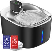 Cat Elite® - Premium Drinkfontein Kat | Stream - Draadloos - Waterdispenser met Sensor en Accu - Incl. 2 Filters - 4L Waterfontein Kat - Kattenfontein - Fluisterstil - RVS Zwart