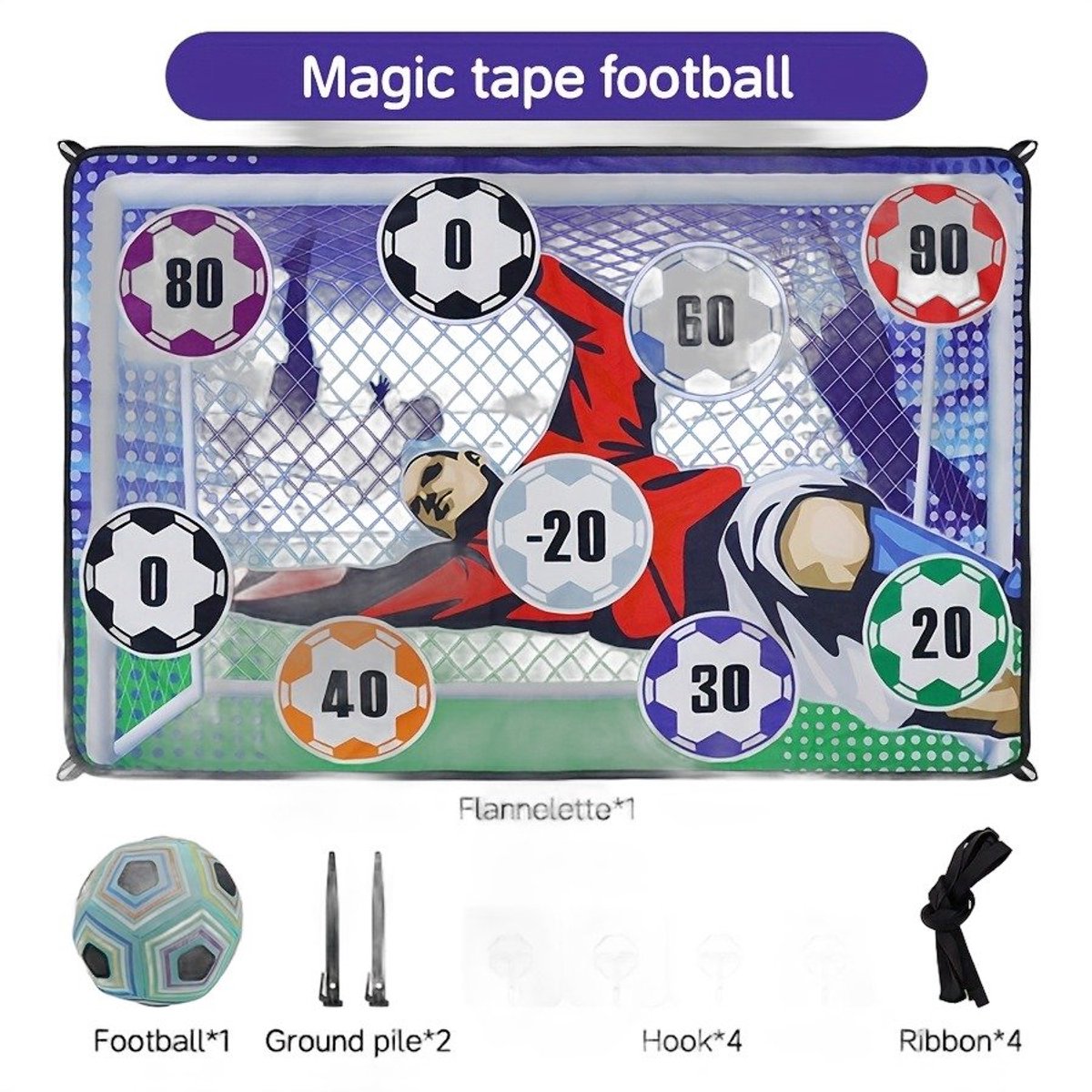 Currero Voetbalspel - Tafelvoetbal - Tafelvoetbalspel - Mini Voetbaltafel - Gezelschapsspel - Binnen en Buiten - Kinderen en Volwassenen - 3 Jaar