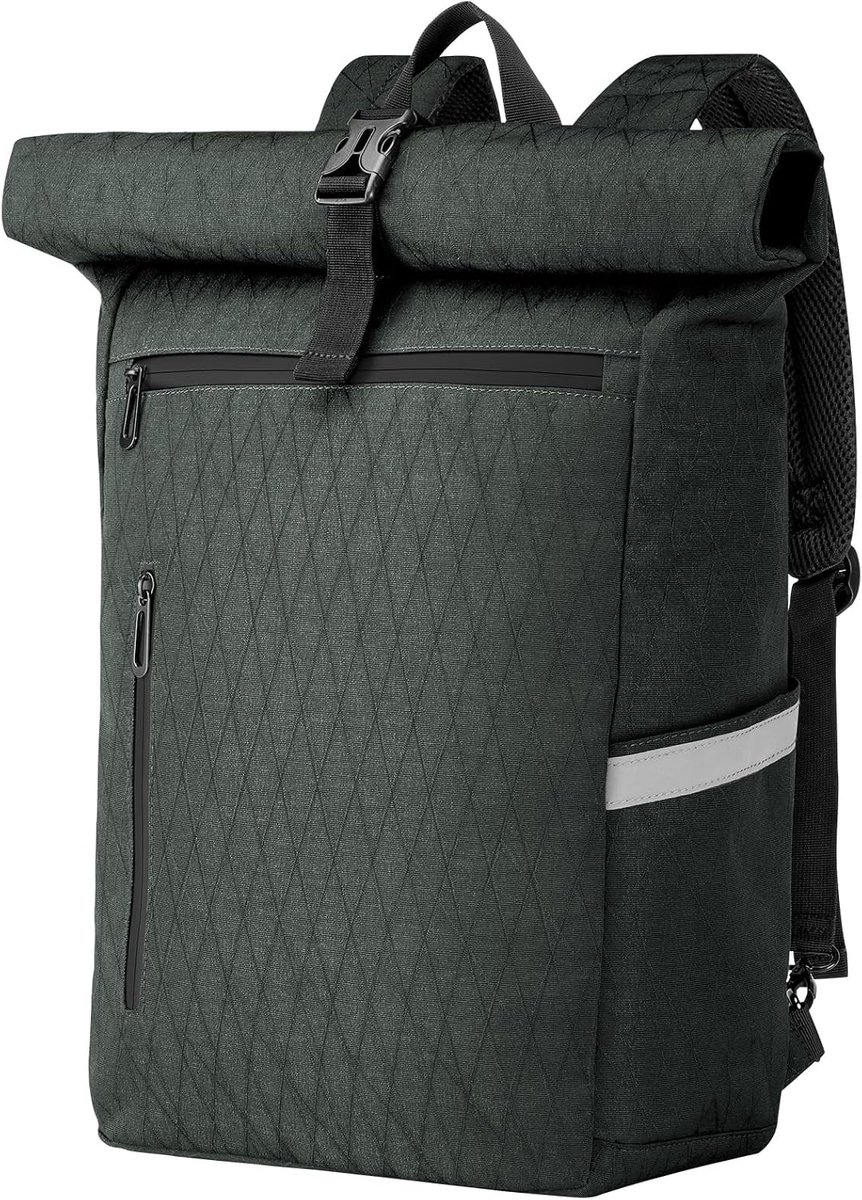 Quivano Enkele Fietstas - Luxe Bicycle Bag 28L - Waterproof fFetstas Enkele - Zwart - 43cm x 41cm x 30cm